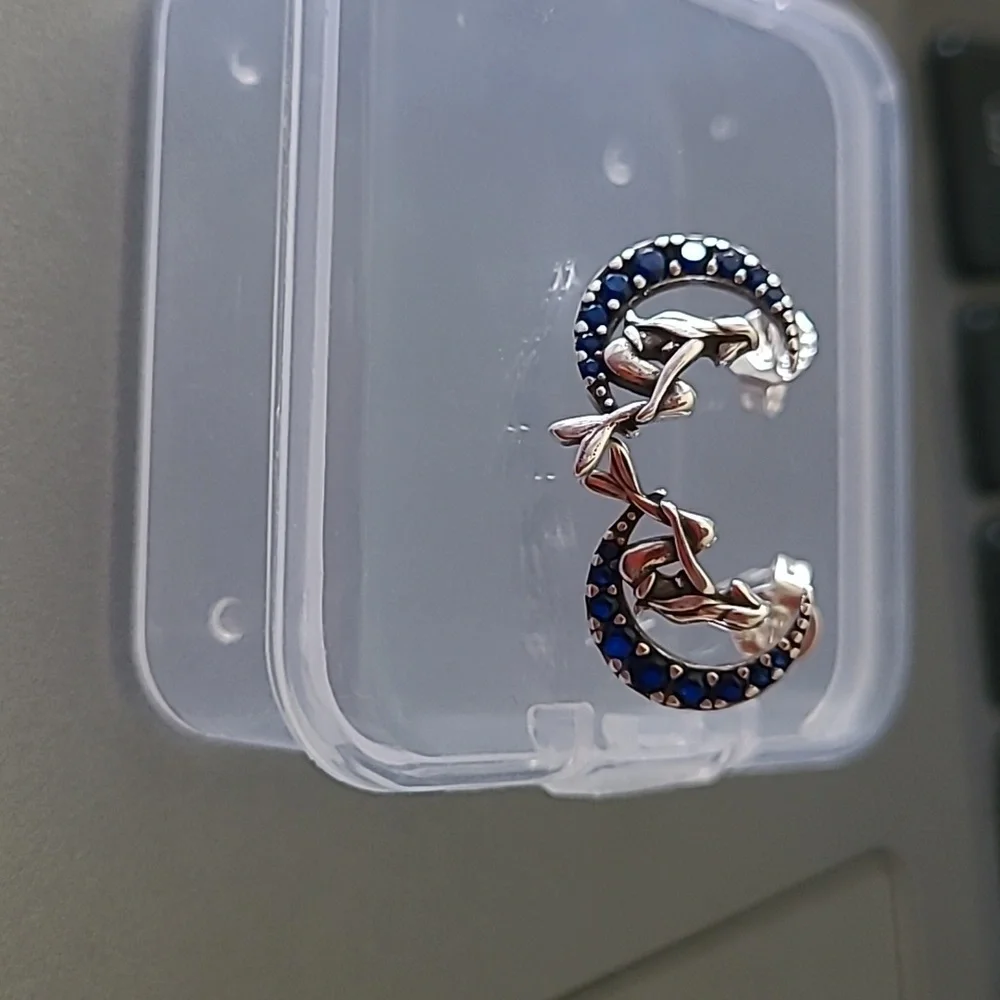 Moon Mermaid 🧜‍♀️ Sterling Silver Earrings - Picture 9 of 9